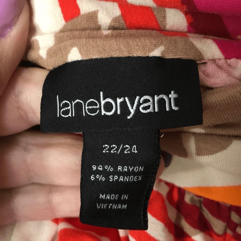 Lane Bryant soft mini skirt in tropical print plus size 22/24 - Picture 3 of 5